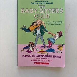 Scholastic The Baby-Sitters Club — Green and Pink Illustrated Cover